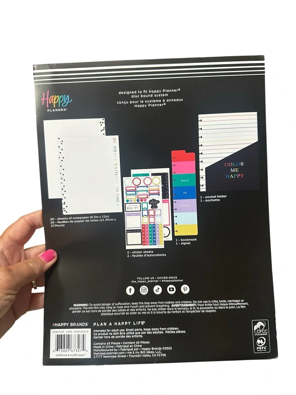 The Happy Planner Color Me Happy Big Size Planner Accessories Pack